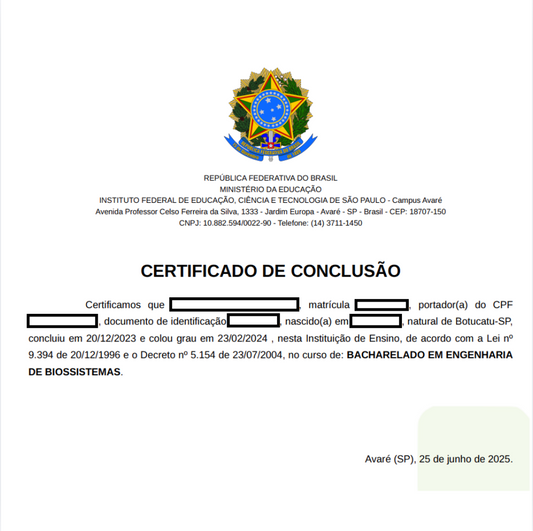 Certificados Diversos – Tradução Juramentada